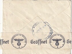 1940, Portugal, Brief nach Paris, Frankreich. INADMIS / RETOUAR / ...