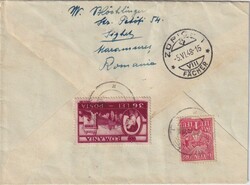 1948 (05.06.) Sighet, Rumänien, 37 Lei R-Brief nach Zürich, Schweiz ...