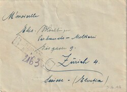 1948 (05.06.) Sighet, Rumänien, 37 Lei R-Brief nach Zürich, Schweiz ...