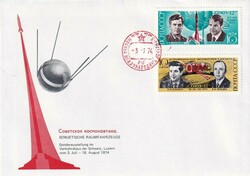 1974 (03.07.) 4 Sonderbriefe, Verkehrshaus Luzern, Sowjetische ...