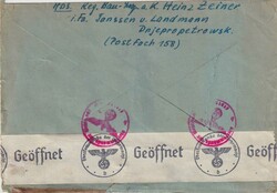 1943 (29.03.) Dnjepropetrowsk, Deutsche Dienstpost Ukraine, Brief ...