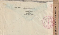 1941 (28.02.) Port Elisabeth, Südafrika, Zensurbrief nach Medan, ...