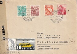 1946 (11.11.) Zürich, Zensurbrief nach Friedberg, Deutschland. ...