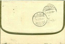 1906 (10.04.) Bern, 10 Rp. Brief nach Caux. 2 x 5 Rp. Ziffermarke. 