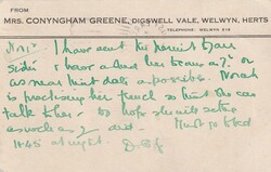 1937 (01.11.) London, Grossbritannien, 1 D Postkarte in die Schweiz. ...