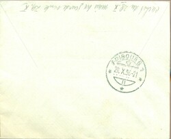1958 (28.10.) Geneve, Sonderstempel UIT (S.473), auf Express-R-Brief ...