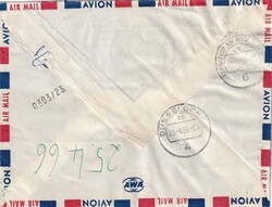 1966 (19.04.) Saigon, Vietnam, Luftpost-Express-Brief nach ...