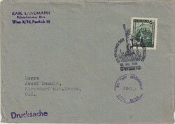 1946 (12.01.) Wien 1, Eröffnung der USA-Ausstellung. Sonderstempel. ...