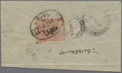 Afghanistan, 1926, Brief mit rückseitiger Frankatur Freimarke 1924, ...
