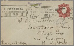 Kriegsgefangenen-Lagerpost, 1916-1919, drei Belege von und nach ...
