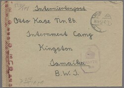 Kriegsgefangenen-Lagerpost, KINGSTON; 1943, Brief aus „NORDENHAM 30 ...