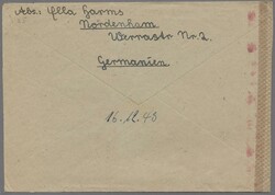 Kriegsgefangenen-Lagerpost, KINGSTON; 1943, Brief aus „NORDENHAM 30 ...