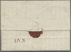 Frankreich - Vorphila, 1716, waagerecht gefalteter Faltbrief (mit ...