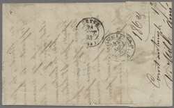 Frankreich - Post in der Levante, 1863, Napoleon Empire gezähnt, 10 ...
