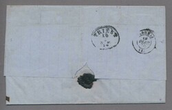 Griechenland, 1870, attraktive Dreifarbenfrankatur auf vollständigem ...