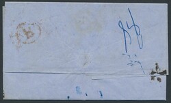 Großbritannien - Vorphila, 1858, waagerecht gefalteter Faltbrief ...