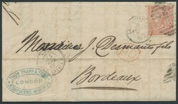 Alle Welt, 1867-1876, Partie von 10 frankierten Briefen, die jeweils ...