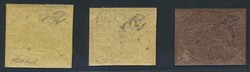 Italien - Altitalien-Kirchenstaat, 1852, Partie von 3 voll- bis ...