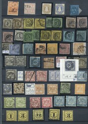 Deutschland - Nebengebiete, 1850-1959, beachtenswerte Partie in einem ...