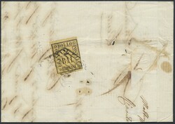 Italien - Altitalien-Romagna, 1859, Freimarke 2 Baj schwarz auf ...