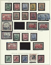 Deutsche Post in der Türkei, 1900-1908, kleine Spezialsammlung der ...