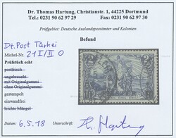 Deutsche Post in der Türkei, 1900-1908, kleine Spezialsammlung der ...