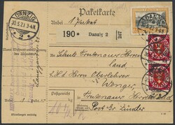 Danzig, 1866-1939. Partie von über 110 Belegen mit u.a. Preußen, ...