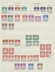 DDR - Dienstmarken, 1954-1965,Partie in einem Einsteckbuch u.a. mit ...