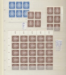 DDR - Dienstmarken, 1954-1965,Partie in einem Einsteckbuch u.a. mit ...