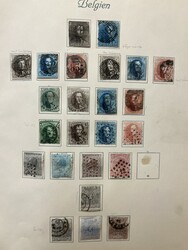 Belgien, 1849-1930, Sammlung in Borek-Album ab Mi.-Nr. 1-2 mit vielen ...