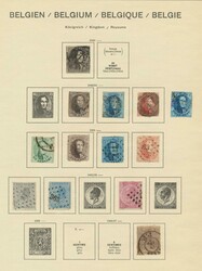 Belgien, 1849-1972, ungebrauchte und gestempelte Sammlung in einem ...