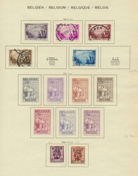 Belgien, 1849-1972, ungebrauchte und gestempelte Sammlung in einem ...