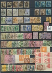 Belgien, 1850-1965 (ca.), Partie in einem Einsteckbuch mit u.a. ...