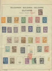 Bulgarien, 1879-1942, Sammlung in 2 überwiegend selbstgestalteten ...