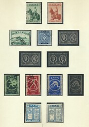 Griechenland, 1861-1981, Sammlung in einem selbstgestaltetem Album ...