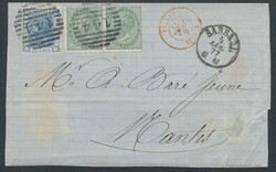 Italien, 1877-1890, kleine Partie von 3 Briefen und einer ...