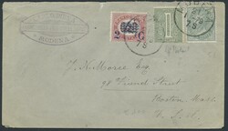 Italien, 1877-1890, kleine Partie von 3 Briefen und einer ...