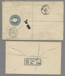 Malta, 1890-1930, Partie von 4 Belegen mit 3 gelaufenen ...
