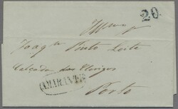 Portugal - Vorphila, 1841-1849, Partie von 5 Vorhilabriefen, jeweils ...