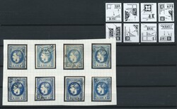 Rumänien, 1868, kleine gestempelte Spezialpartie von 8 voll- bis ...