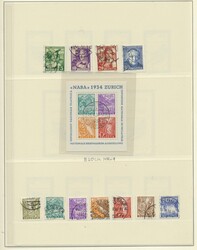 Schweiz, 1854-1987, Sammlung in 2 Steckalben mit u.a. diversen ...