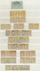 Spanien, 1860, überwiegend gestempelte Partie von 66 Einheiten aus ...