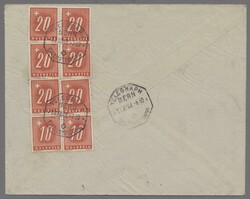 Italien, 1948, Hundert Jahre Erhebung von 1848, Eilmarke 35 Lire ...