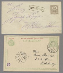 Ungarn - Ganzsachen, 1871-1918, Partie von 13 gebrauchten und ...