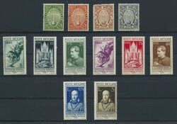 Vatikan, 1933-, kleine Partie auf 2 Stecktafeln mit Mi.Nr. 17/20 ...