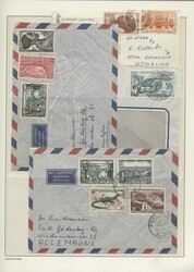 Afrika, 1880-1985 (ca.), rund 185 Belege in Briefalbum untergebracht, ...