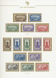 Italienische Kolonien, 1915-1941, Sonder- bzw. "Omnibusausgaben" für ...