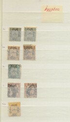 Ägypten, 1866-1975, überwiegend gestempelte Partie in einem ...