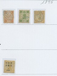 China, 1878-2004, Partie in 2 selbstgestalteten Alben und auf einigen ...