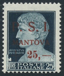 Italien - Lokalausgaben 1944-1945, MANTUA, 1945, Serie Imperiale mit ...